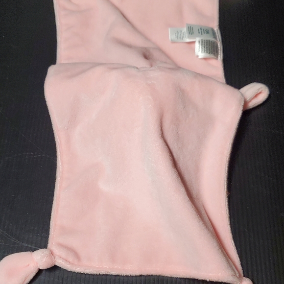 Carters OS White Lamb Pink Security Blanket Rattle Pacifier Holder Knotted Sheep - Picture 4 of 7